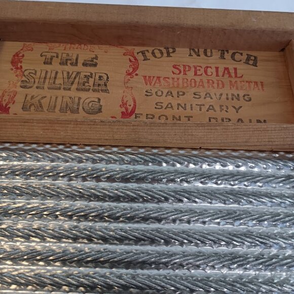 Vintage National Washboard Co. No. 824, The Silver King, Chicago Memphis - Picture 3 of 9